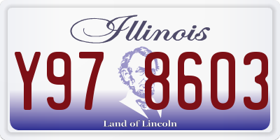 IL license plate Y978603