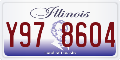 IL license plate Y978604