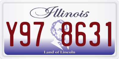 IL license plate Y978631