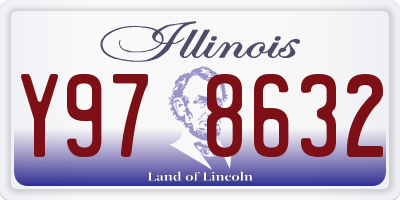 IL license plate Y978632