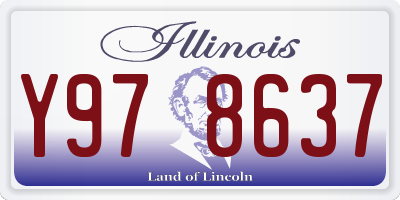 IL license plate Y978637