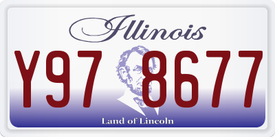 IL license plate Y978677