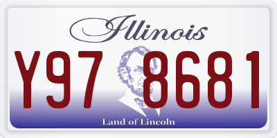 IL license plate Y978681