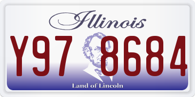 IL license plate Y978684