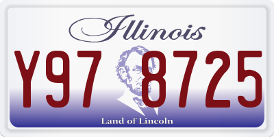IL license plate Y978725