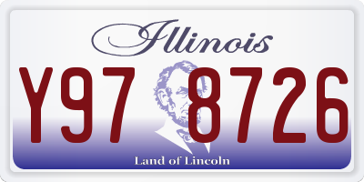 IL license plate Y978726