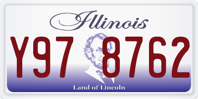 IL license plate Y978762
