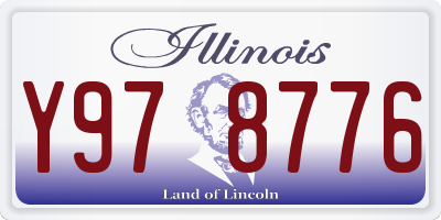 IL license plate Y978776