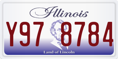 IL license plate Y978784