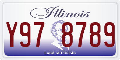 IL license plate Y978789