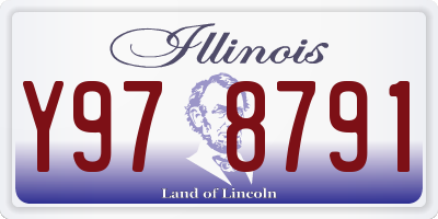 IL license plate Y978791