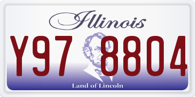IL license plate Y978804