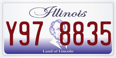 IL license plate Y978835