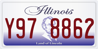 IL license plate Y978862