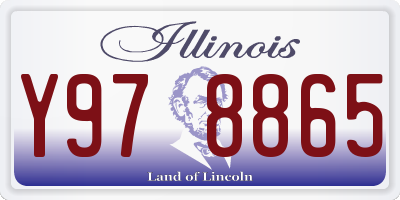 IL license plate Y978865