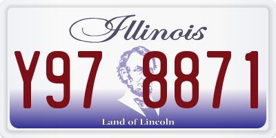 IL license plate Y978871