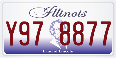 IL license plate Y978877