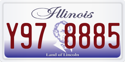 IL license plate Y978885