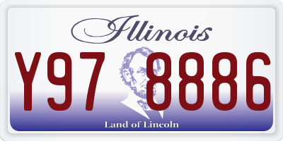IL license plate Y978886