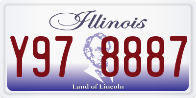 IL license plate Y978887