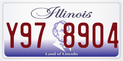 IL license plate Y978904