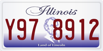 IL license plate Y978912