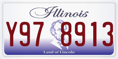 IL license plate Y978913