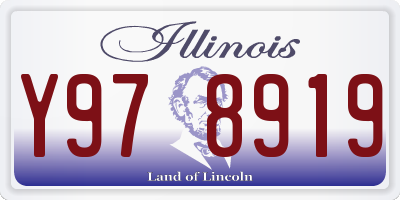 IL license plate Y978919