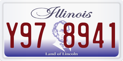 IL license plate Y978941