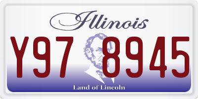 IL license plate Y978945
