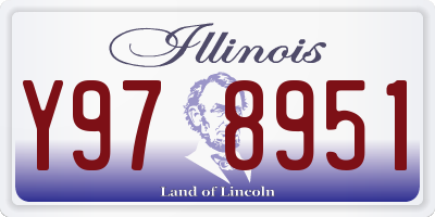 IL license plate Y978951