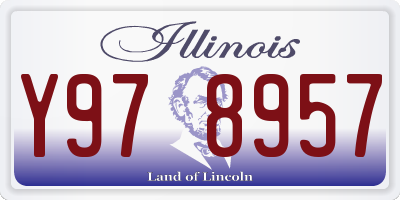 IL license plate Y978957