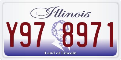 IL license plate Y978971