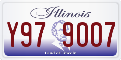 IL license plate Y979007