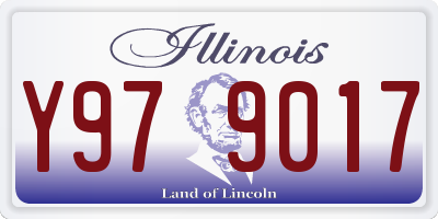 IL license plate Y979017