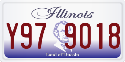 IL license plate Y979018
