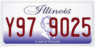 IL license plate Y979025