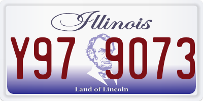 IL license plate Y979073