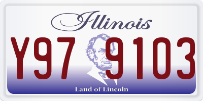 IL license plate Y979103