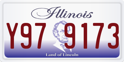 IL license plate Y979173