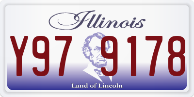IL license plate Y979178