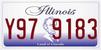IL license plate Y979183