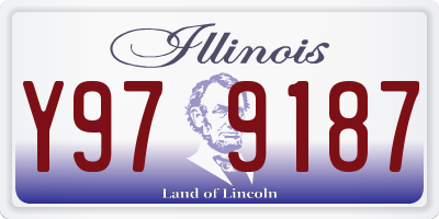 IL license plate Y979187