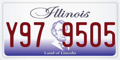 IL license plate Y979505