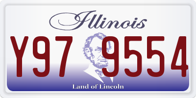IL license plate Y979554