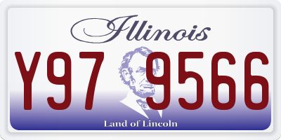 IL license plate Y979566