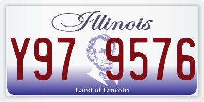 IL license plate Y979576