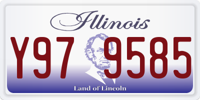 IL license plate Y979585