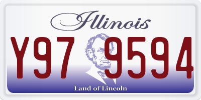 IL license plate Y979594
