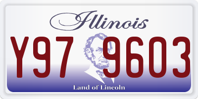 IL license plate Y979603